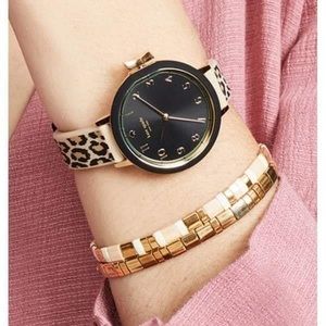 Kate Spade ♠️ Park Row Leopard silicone watch